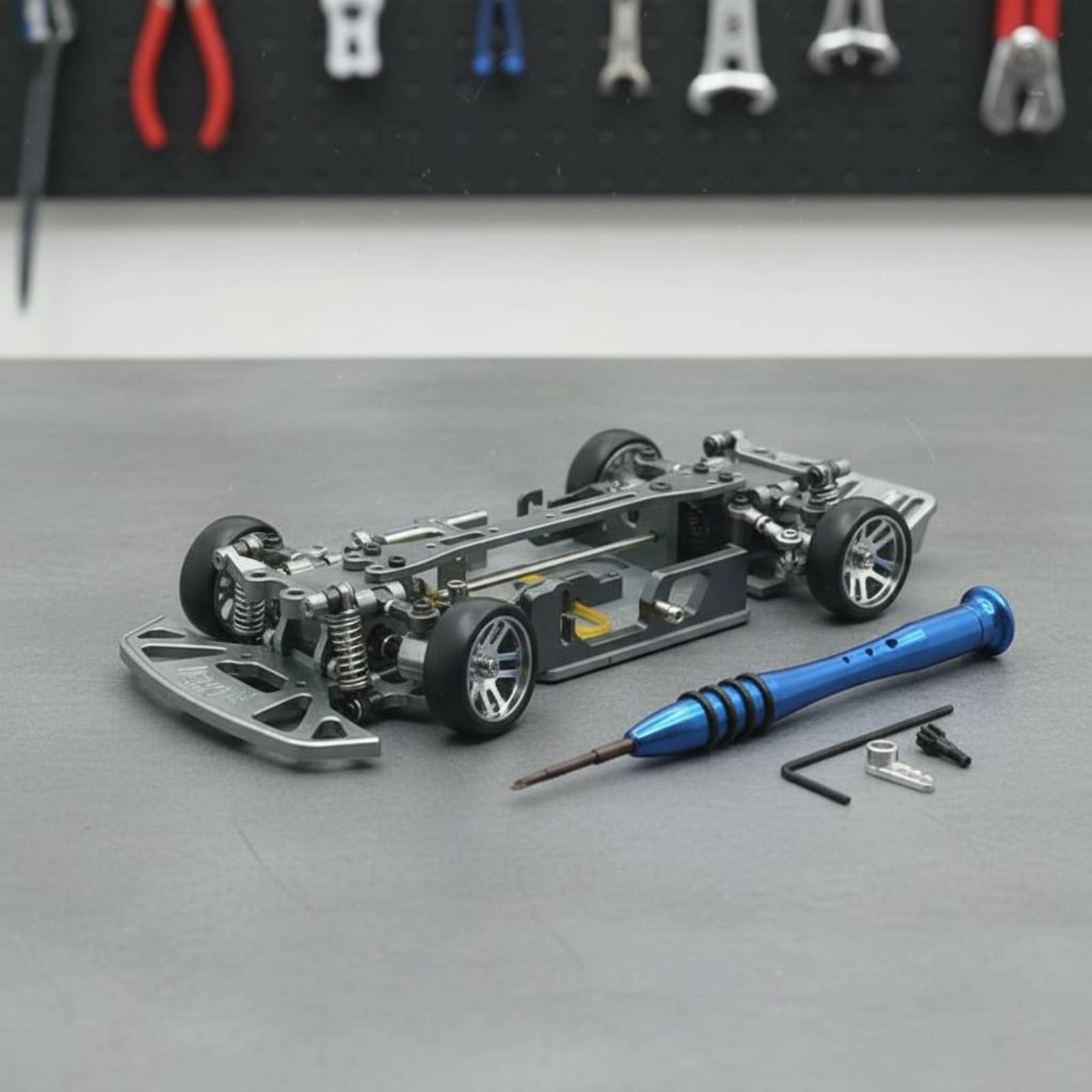 Rc Hobby Grade Drift Car - 1/28 Scale RC Car Chassis Hobby
