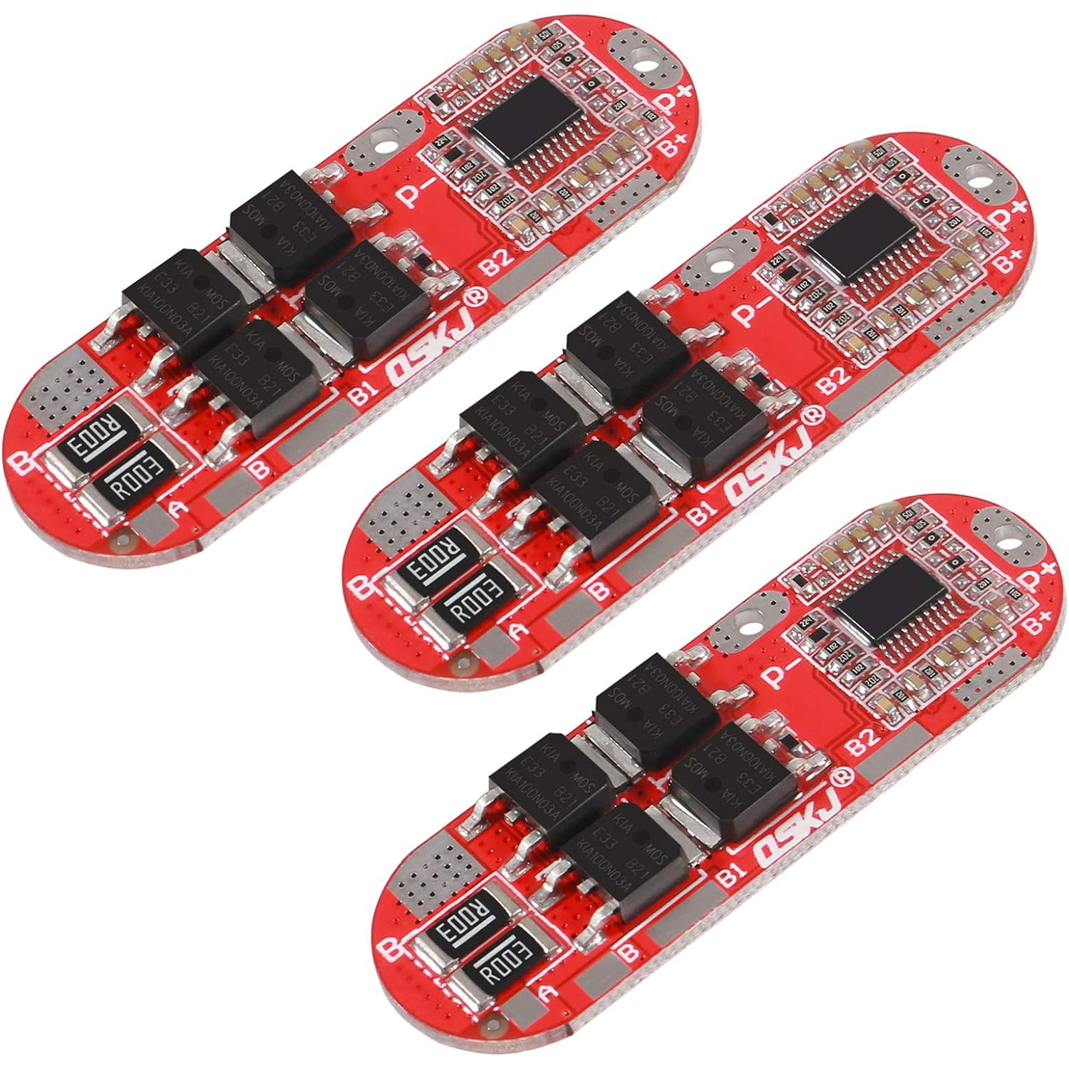 Lipo Battery 4S - 3 PCs 18650 Li-ion Lithium Battery