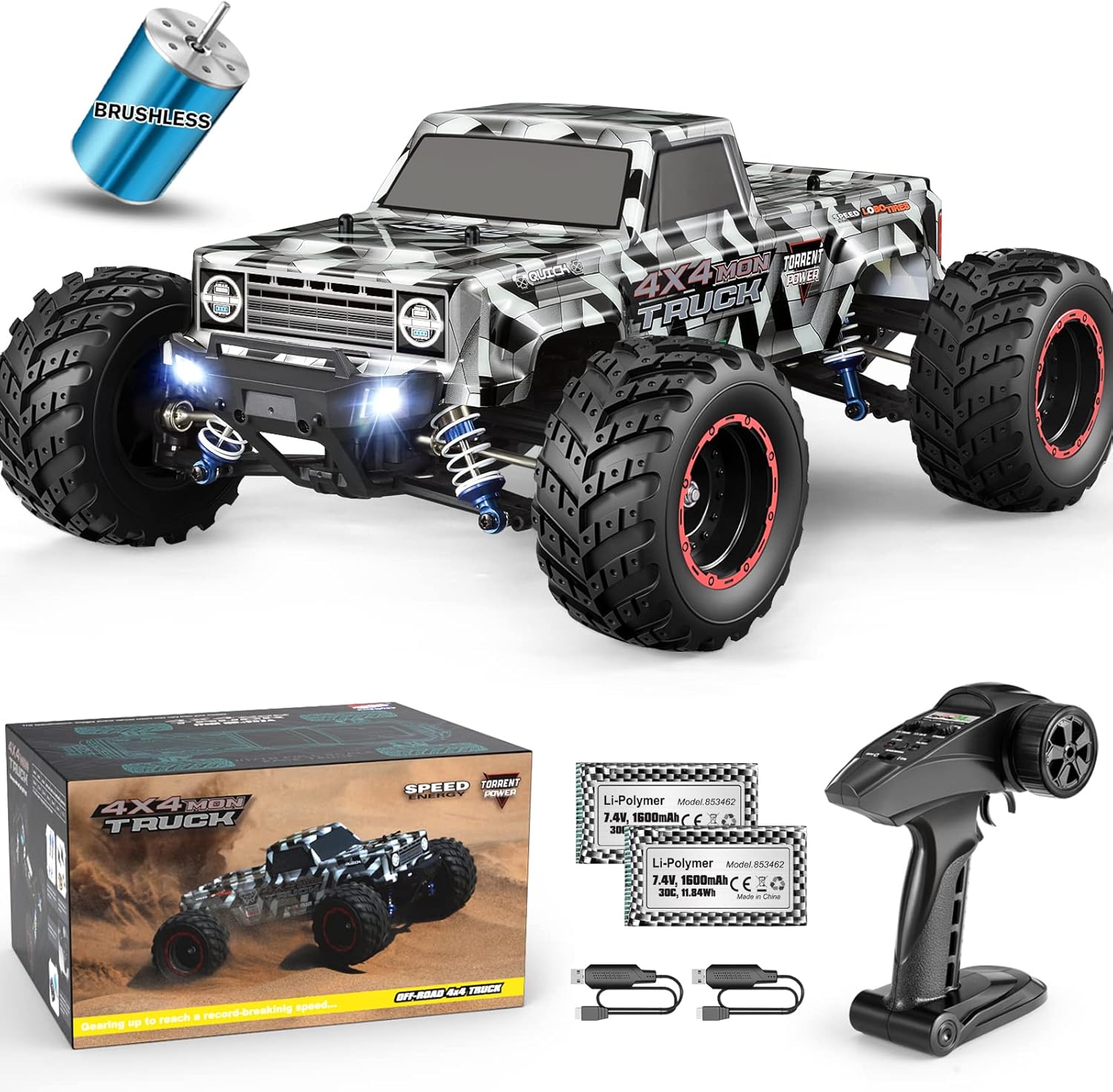 Brushless RC Cars 1/12 Scale,  – обзор и цена Rc Hobby Grade Monster Truck