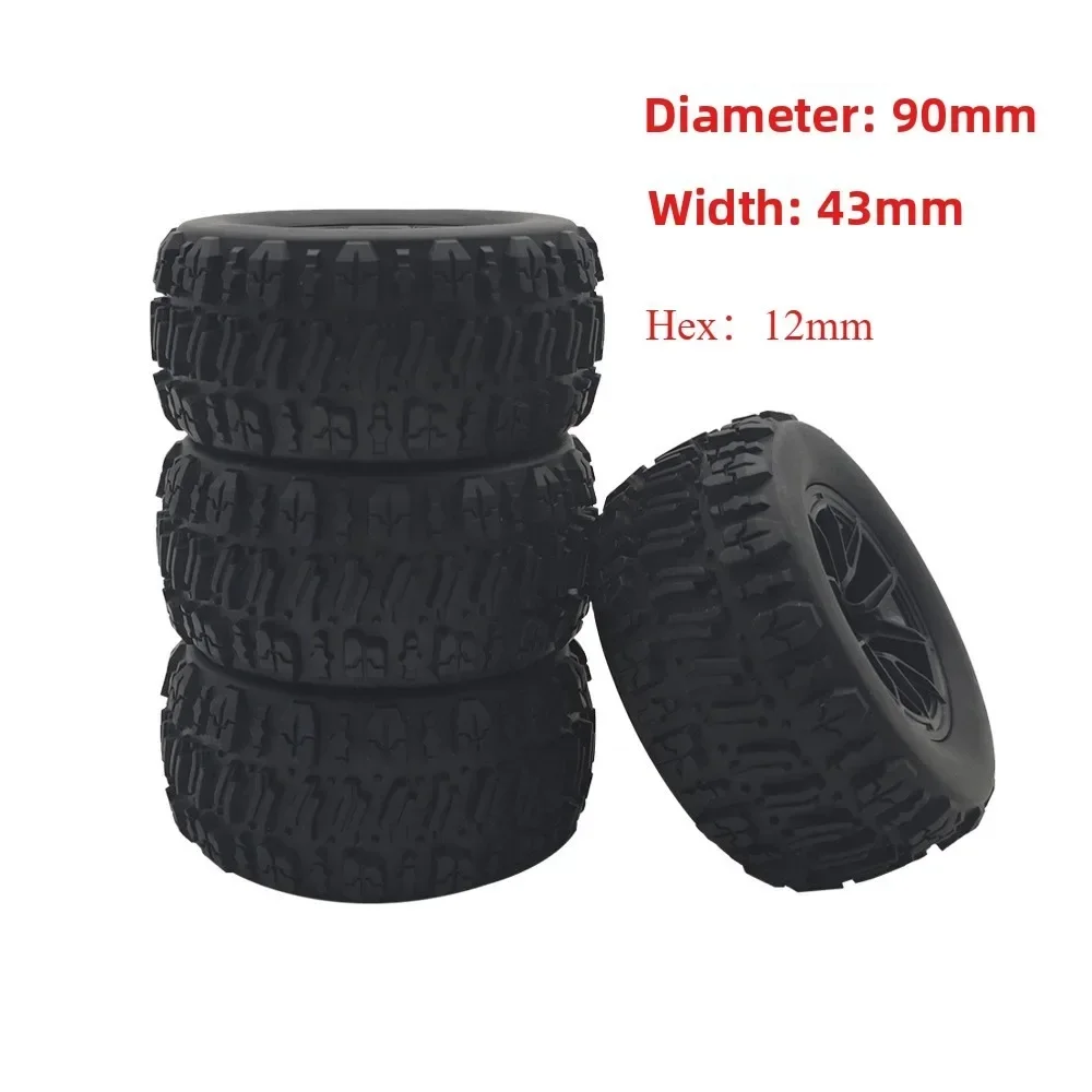 4PCS  Hex Rubber Tires Wheels  – обзор и цена Rc Truck Monster