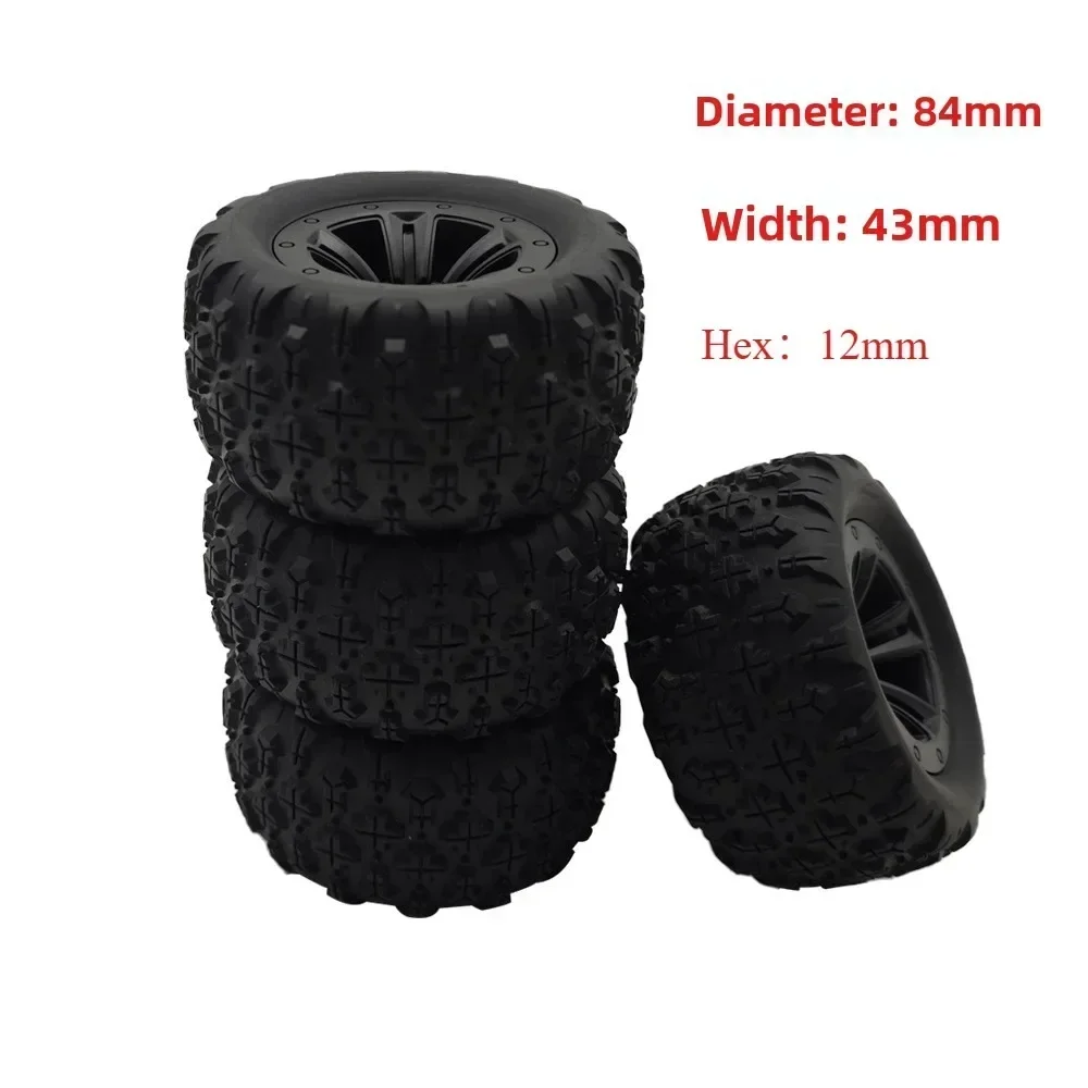 4PCS  Hex Rubber Tires Wheels  – обзор и цена Rc Truck Monster