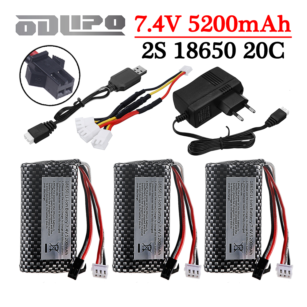 18650 7.4V 5200mAh Li-ion batt – обзор и цена Rc Hobby Boat