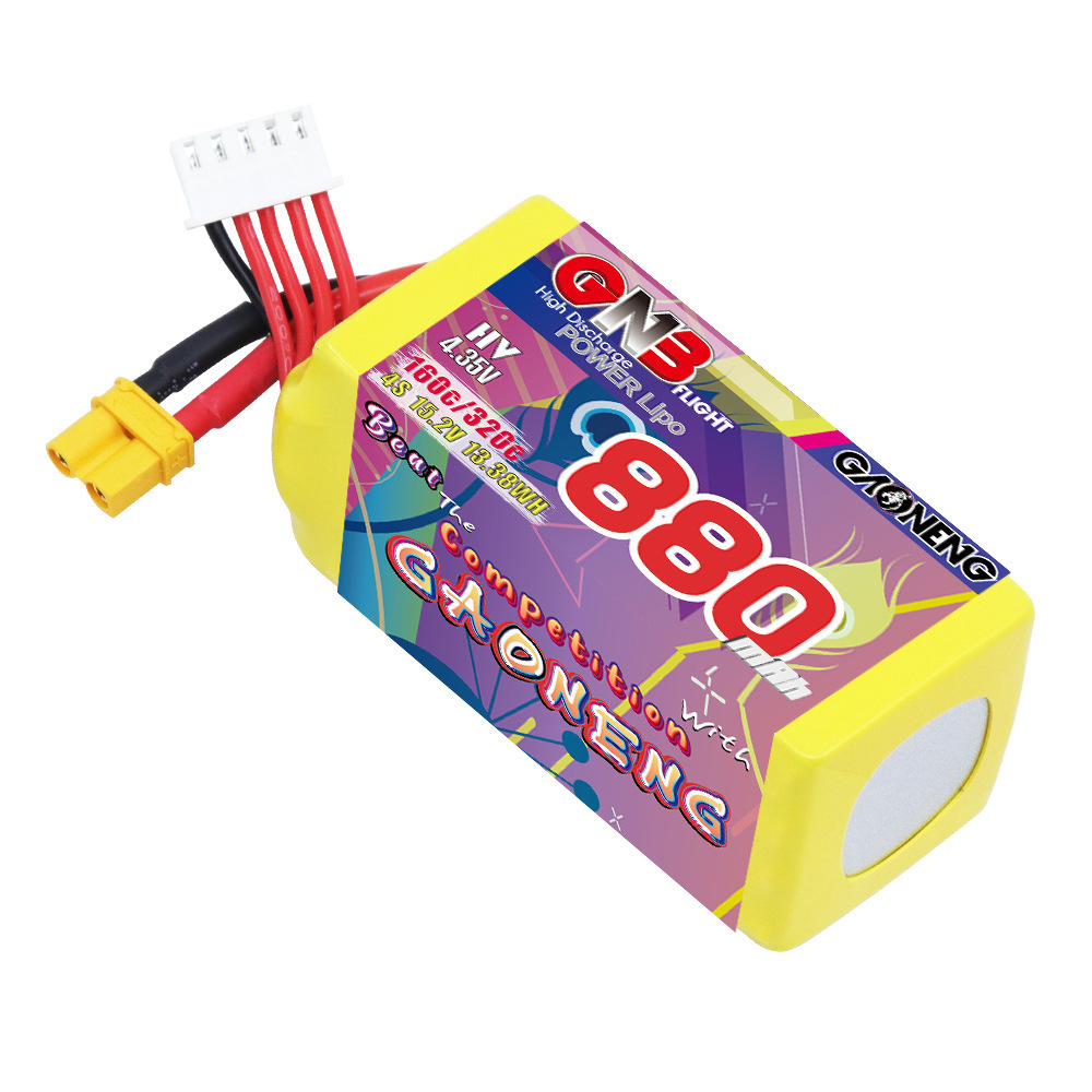 GNB 4S 880mAh 15.2V 160C/320C  – обзор и цена Lipo Battery 4S