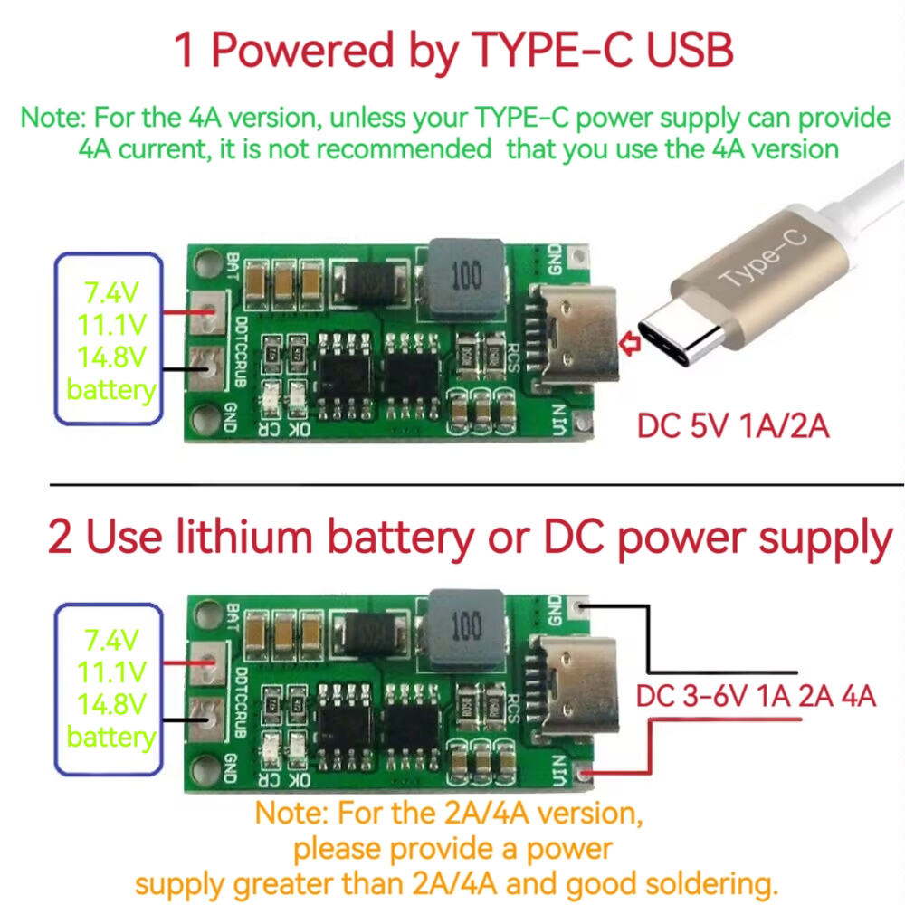 Multi-Cell 2S 3S 4S Type-C To  – обзор и цена Lipo Battery 4S