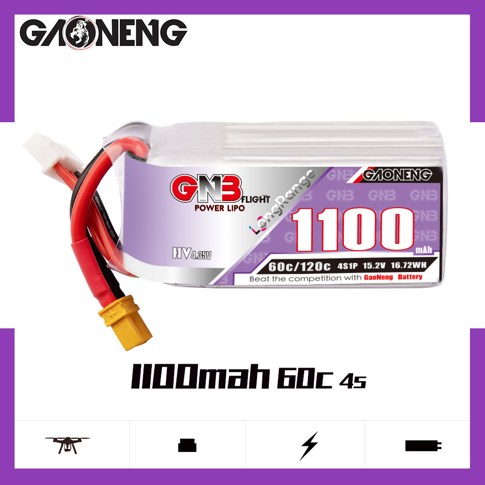 GNB 4S 1100mAh 60C/120C HV Lip – обзор и цена Lipo Battery 4S