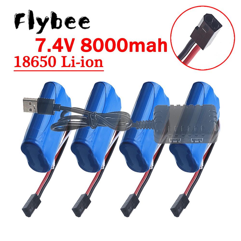 (5500 Plug) 18650 7.4V 8000Mah – обзор и цена Rc Hobby Boat