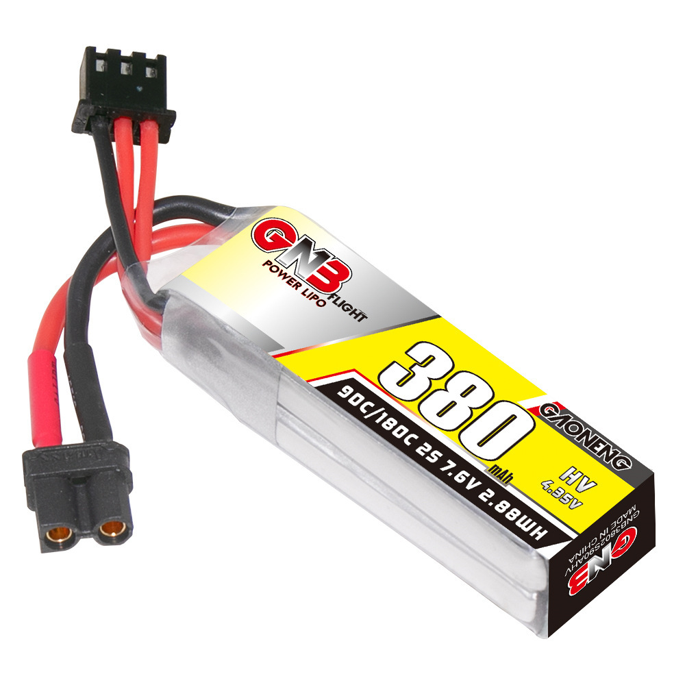GNB 2S 7.6V 380mAh 90C/180C Li – обзор и цена Hobby Rc Quadcopters