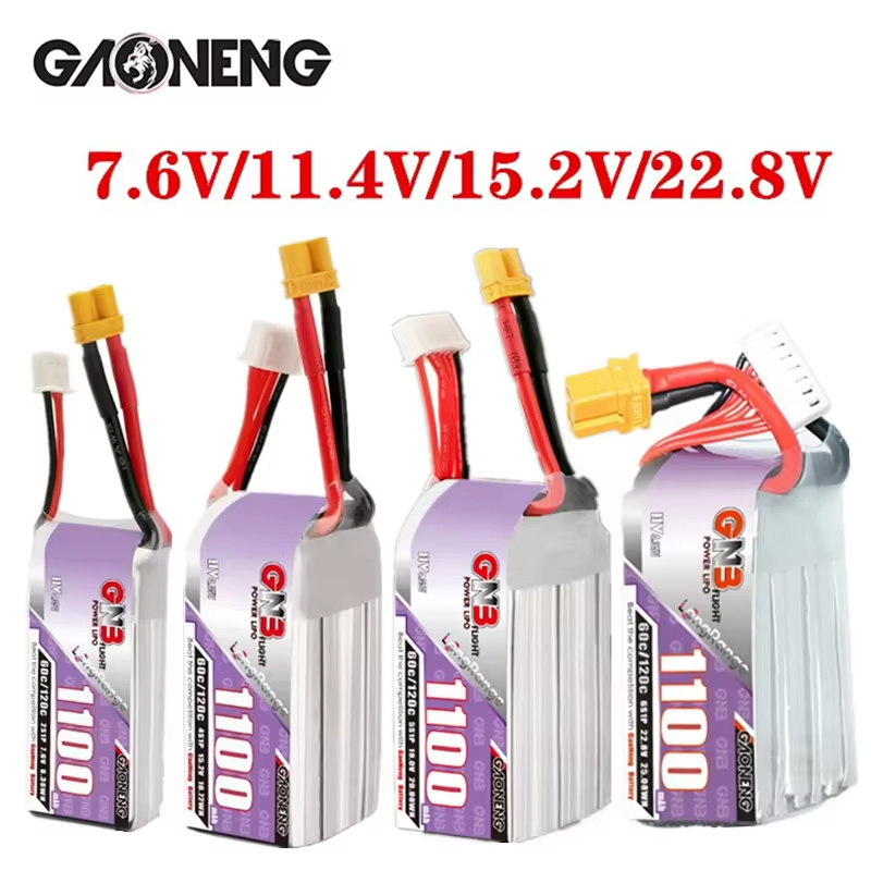 GNB 1100mAh 2S 3S 4S 6S 60C/12 – обзор и цена Lipo Battery 4S