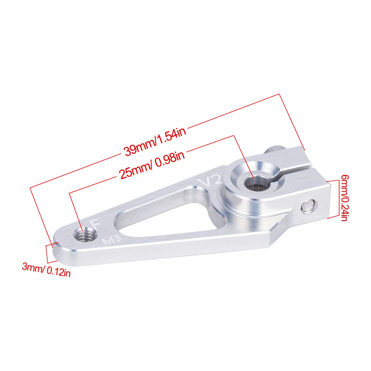 39mm M3 7075 Aluminum 25T Serv – обзор и цена Rc Hobby Room