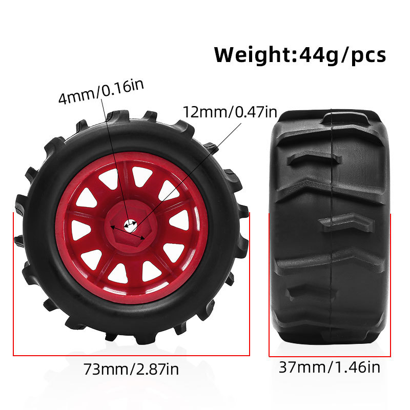 4PCS 1/18 73mm Short Course Tr – обзор и цена Rc Truck Monster