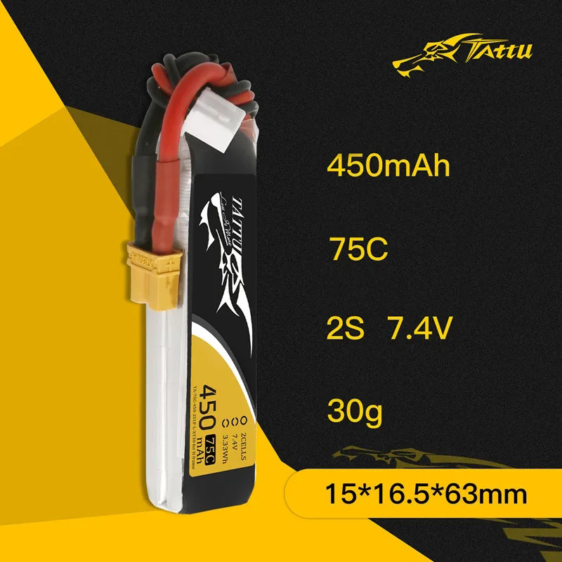 3Pcs NEW TATTU 450/500/550mAh  – обзор и цена Lipo Battery 4S