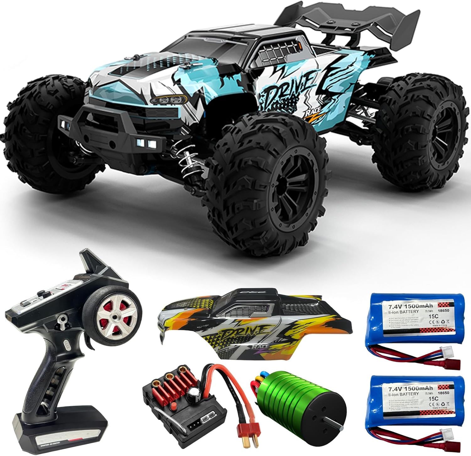 Hobby Grade 1:16 Scale Brushle – обзор и цена Rc Hobby Grade Monster Truck