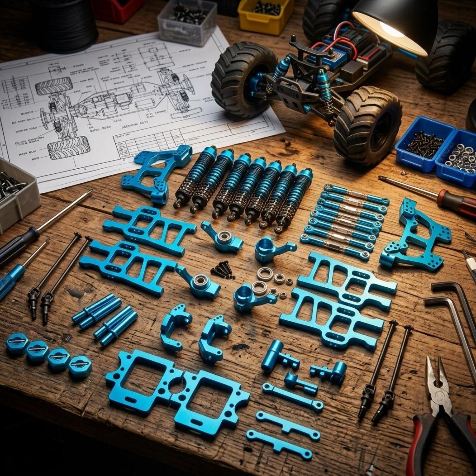 RC Monster Truck Upgrade Kit L – обзор и цена Rc Truck Monster