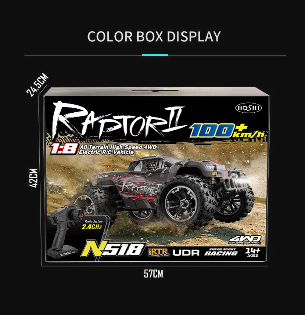 MSHOSHI N518 1/8 Brushless RC  – обзор и цена Rc Hobby Grade Monster Truck